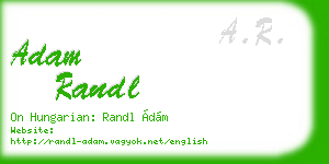 adam randl business card